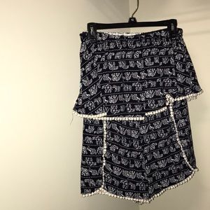 Elephant print romper